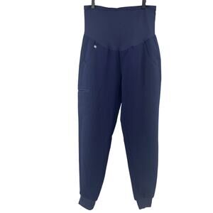 FIGS Scrub Pants Women's Navy Technical Collection Maternity High Waist M